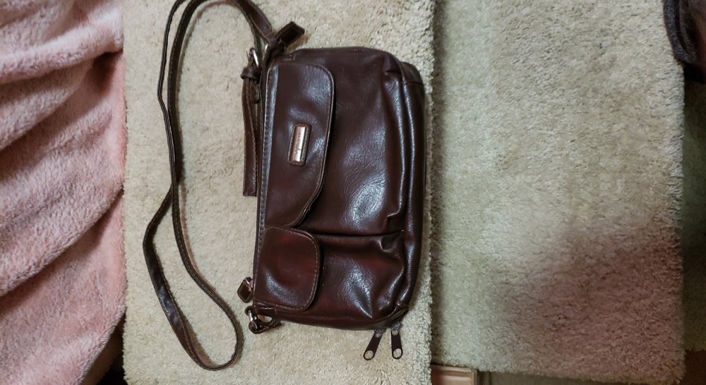 Rosetti Brown Leather Crossbody Bag Excellent Conditioñ